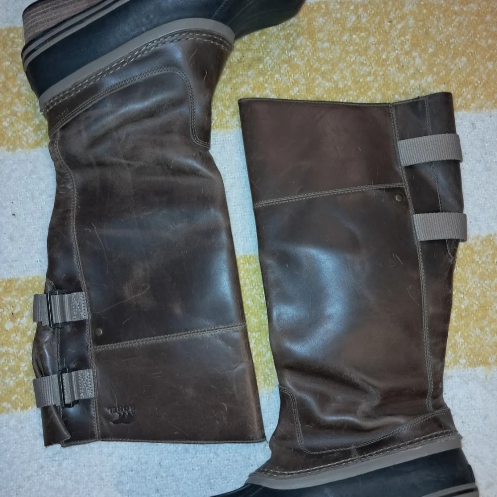 Sorel Women's Brown Leather Boots - Picture 3 of 12